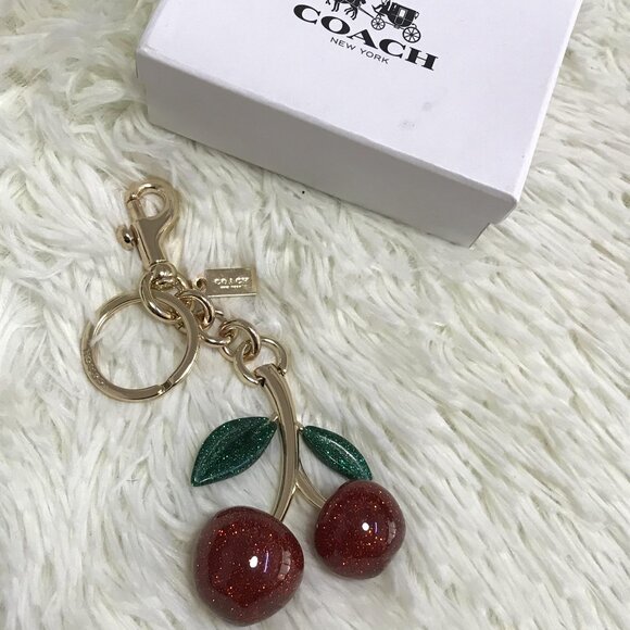 Coach Cherry Keychain Bag Charm - Picture 1 of 3